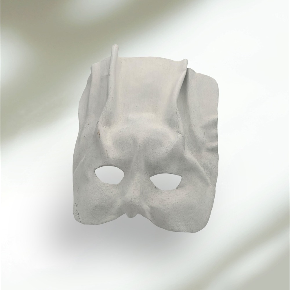 Artisan Crafted Papier-mâché Mask Halloween Mardi Gras Wall Decor Theater - Picture 1 of 12